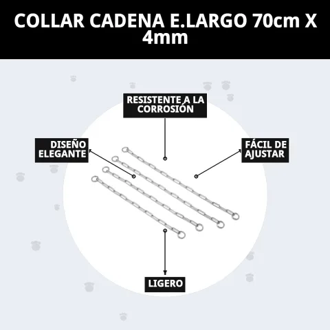 Presentación del collar cadena E.LARGO en Mar Mascotas