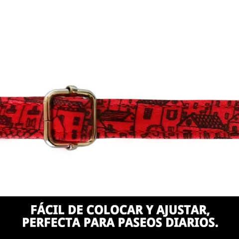 Ajustement confortable du collier Casitas Rojas T-6 sur chien de taille moyenne