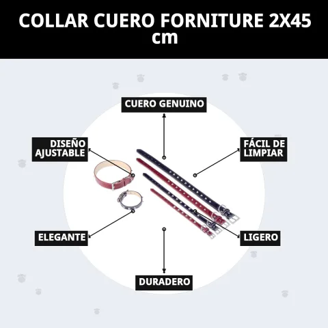 Accesorio cuero Fornitura para perros medianos y grandes