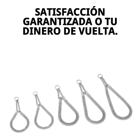 Collar estrangulador ajustable para perros pequeños y medianos