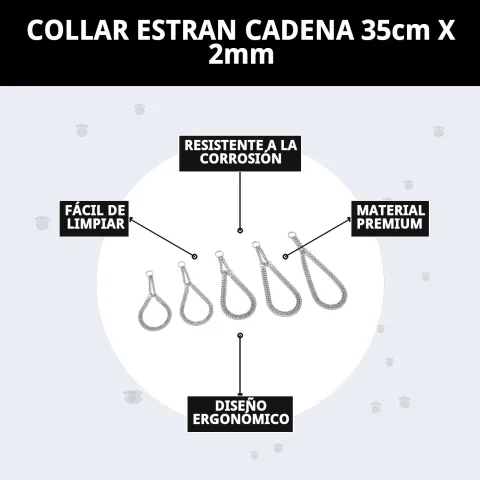 Presentación del collar estrangulador de cadena en Mar Mascotas