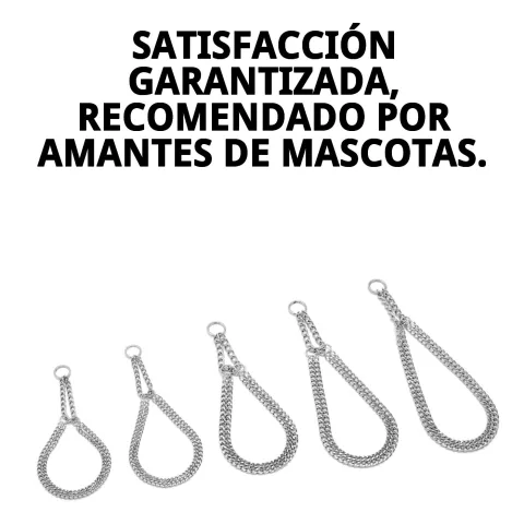 Vista del collar estrang cadena con fondo blanco