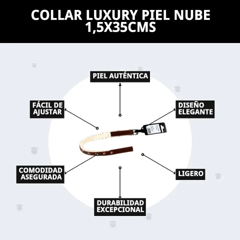 Emballage et présentation du collier luxury cuir nube de La Tribu Animale