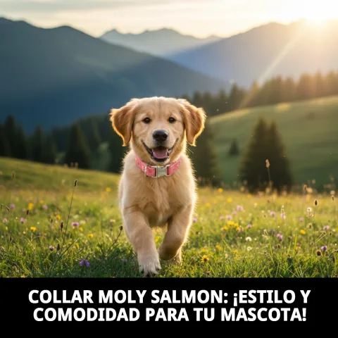 Fermeture et réglage du collier Moly Salmon T-3 pour chiens
