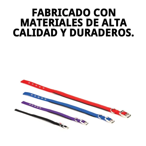 Hebilla para colocar y retirar fácil collar nylon confort