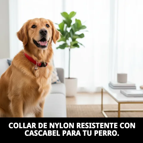 Material resistente y fácil de limpiar del collar para perros