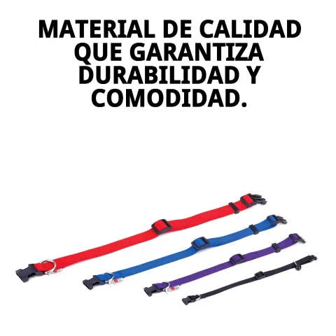 Cierre ajustable del collar nylon para perros pequeños