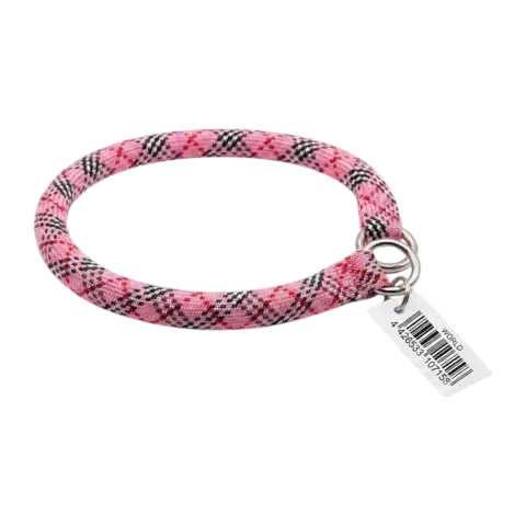 Vista lateral del collar nylon resistente para perros medianos