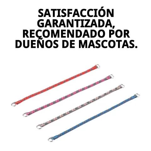 Collar nylon redondo con acabado suave para comodidad del perro