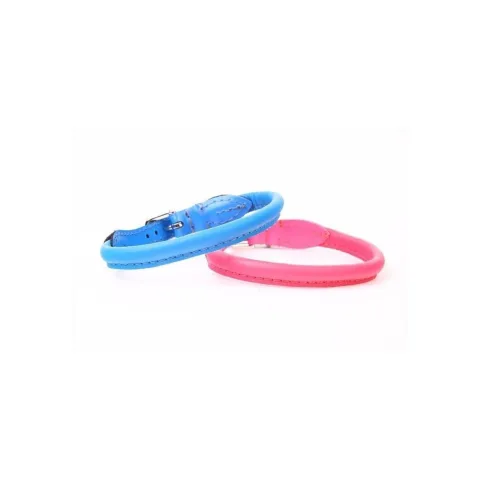 Collar piel luxury redondo 40 cm mostrando cierre
