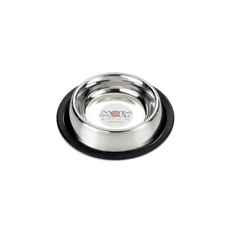Comedero acero inoxidable para perros y gatos pequeños en superficie plana
