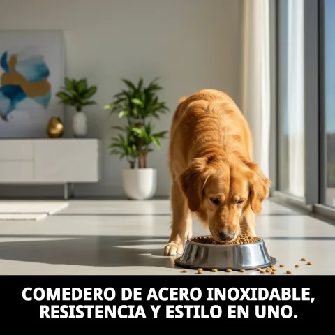 Comedero apto para lavavajillas fácil de limpiar
