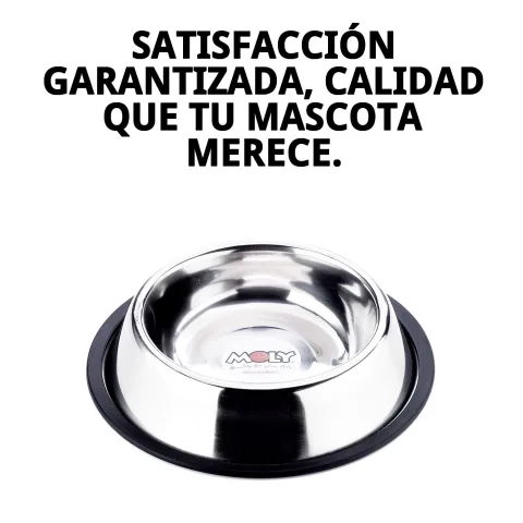 Uso del comedero anti-deslizante para alimentación diaria de mascotas