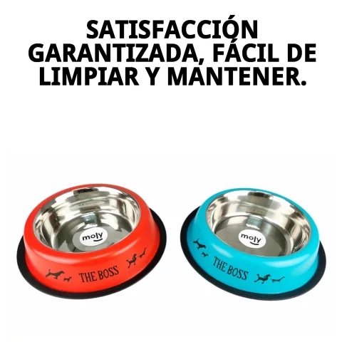 Vista lateral del comedero anti-deslizante Draw 22 cm
