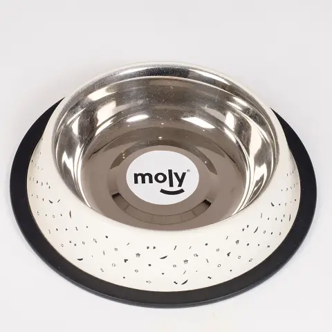 Base antideslizante de goma desmontable del comedero Moly