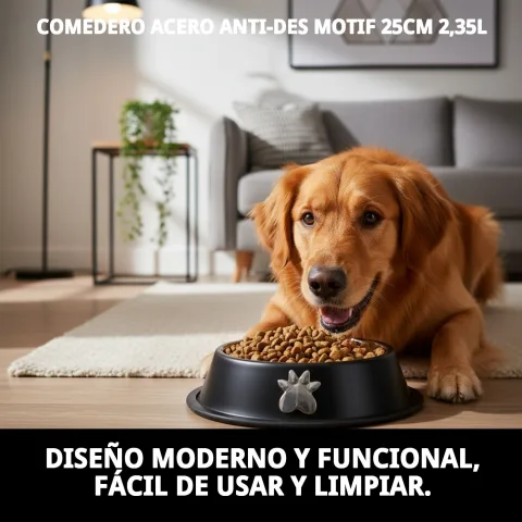 Comedero Motif junto a otros accesorios para perros