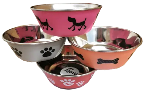Détail base antidérapante gamelle Draw Siluette pour chiens petits