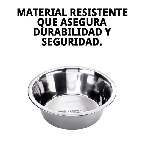 Vista superior del comedero acero inoxidable ecológico