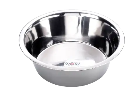Vista lateral del comedero acero Eco para perros medianos y grandes