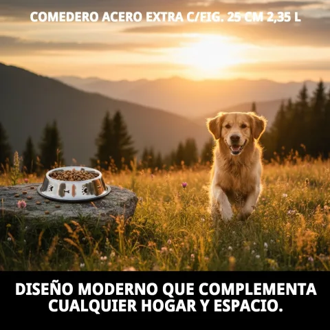 Limpieza fácil del comedero de acero inoxidable en lavavajillas