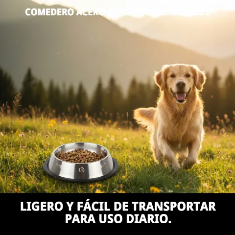 Comedero pirámide con capacidad para pequeñas raciones