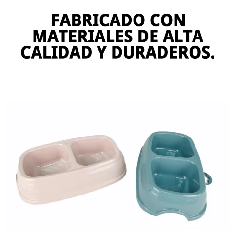 Vista lateral del comedero doble Break N.13