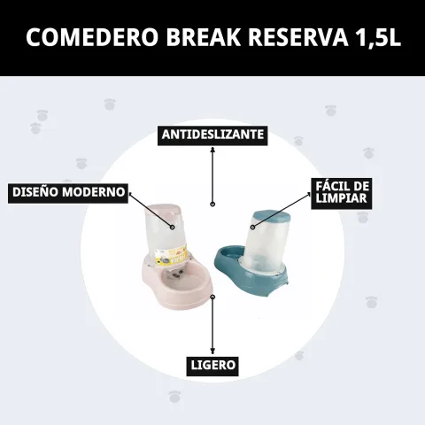 Comedero Break Reserva en ambiente doméstico para perros y gatos