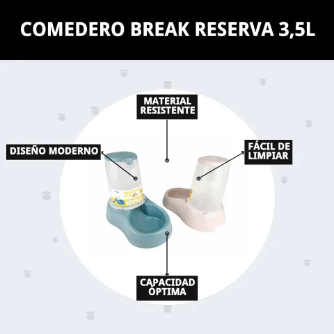 Comedero Break Reserva con diseño moderno y compacto