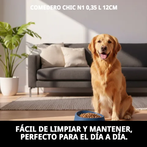Comedero Chic N1 mostrando su tamaño compacto
