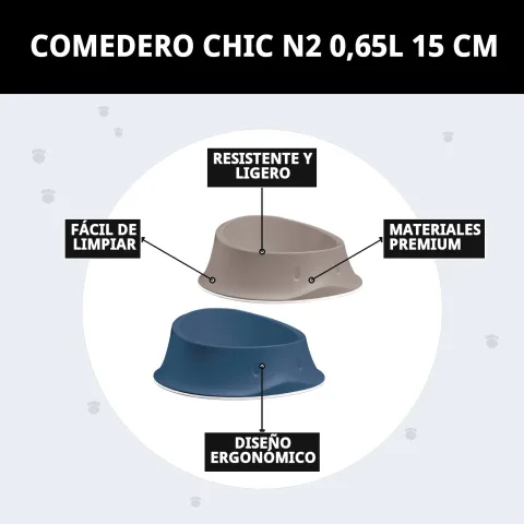 Comedero Chic N2 en entorno doméstico para mascotas
