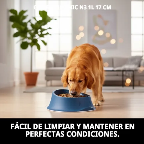Comedero Chic N3 colocado en suelo de cocina