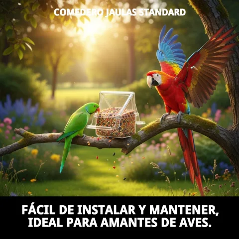 Nettoyage facile de la mangeoire pour cages