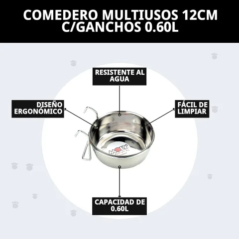 Comedero multiusos en entorno de cocina para mascotas