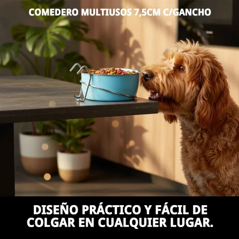 Comedero multiusos con agua para mascota en exterior