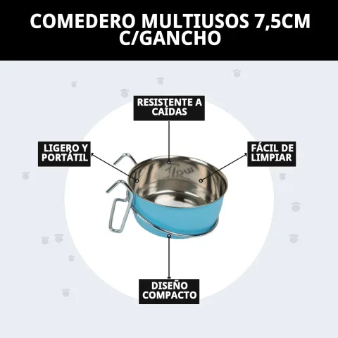 Comedero multiusos compacto ideal para perros pequeños y medianos