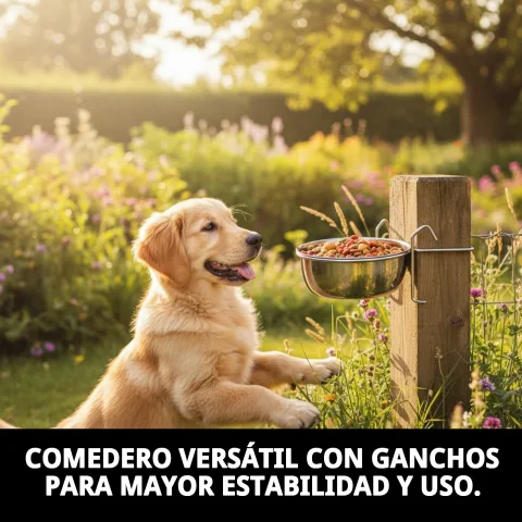 Comedero multiusos en cocina para mascota pequeña