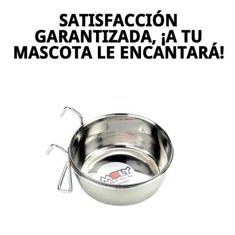 Vista lateral del comedero multiusos con ganchos