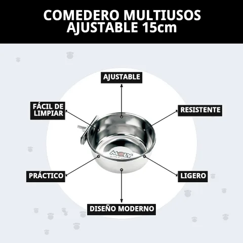 Accesorio práctico para alimentación diaria de perros y gatos