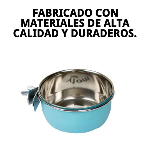 Comedero ajustable Cake colocado en suelo para mascota
