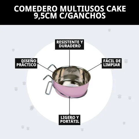 Comedero multiusos Cake en entorno doméstico para mascotas