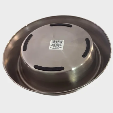 Détail de la base intérieure surélevée antiparasitaire de la gamelle 14 cm