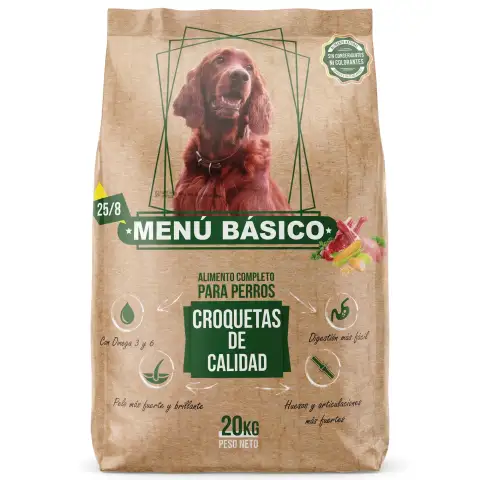 COMIDA PERRO CON TERNERA, POLLO Y VERDURAS 20 KG LOBBY | ALIMENTO COMPLETO PARA PERROS ADULTOS