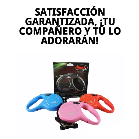 Vista lateral de la correa extensible Flexi New Classic M/L