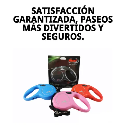 Correa Flexi New Classic S con agarre cómodo para paseos prolongados