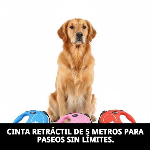 Vista lateral de la correa extensible Flexi New Classic S 5 metros