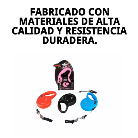 Correa extensible Flexi New Classic XS sobre fondo blanco