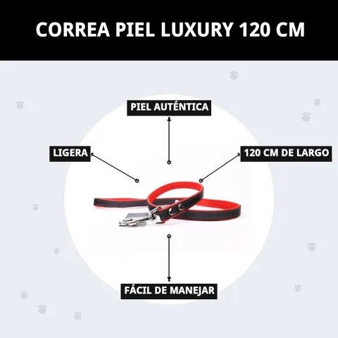 Correa piel Luxury 120 cm con fondo neutro para catálogo