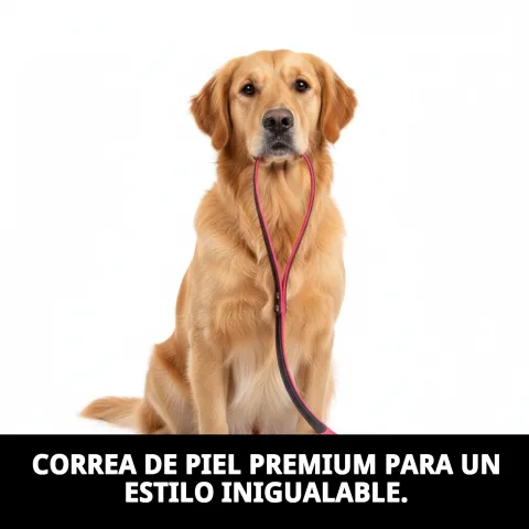 Correa piel luxury mostrando hebilla y costuras