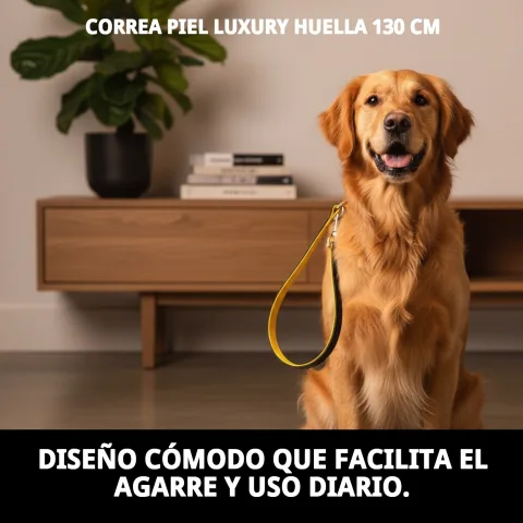 Correa reflectante para perros en uso durante paseo nocturno