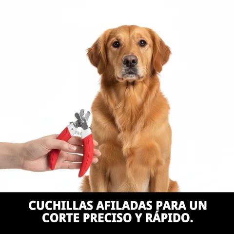 Uso del cortauñas grande Moly Confort en perro mediano
